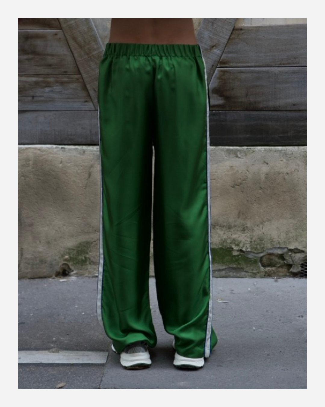 ABBY PANTS IN GREEN/WHITE