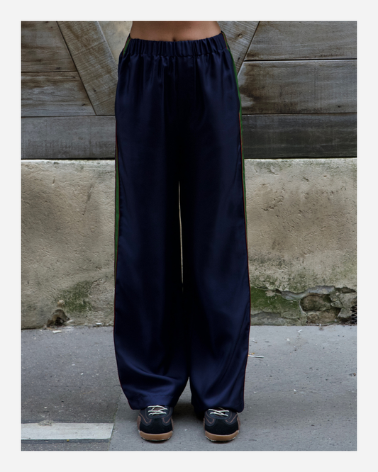 ABBY PANTS IN INDIGO BLUE/GREEN