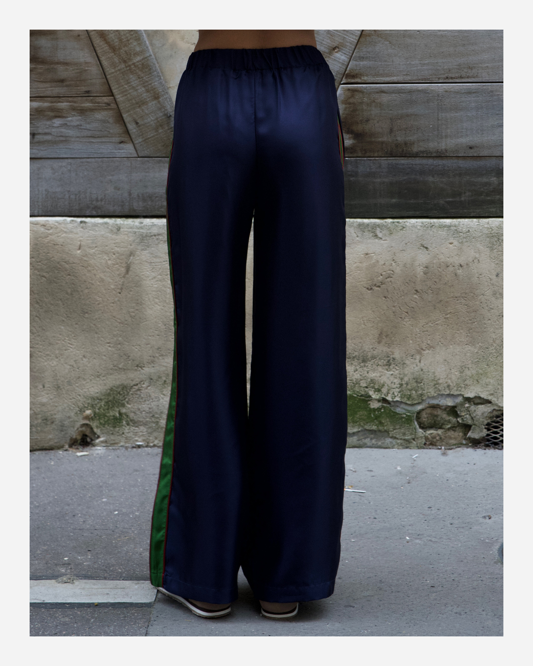 ABBY PANTS IN INDIGO BLUE/GREEN