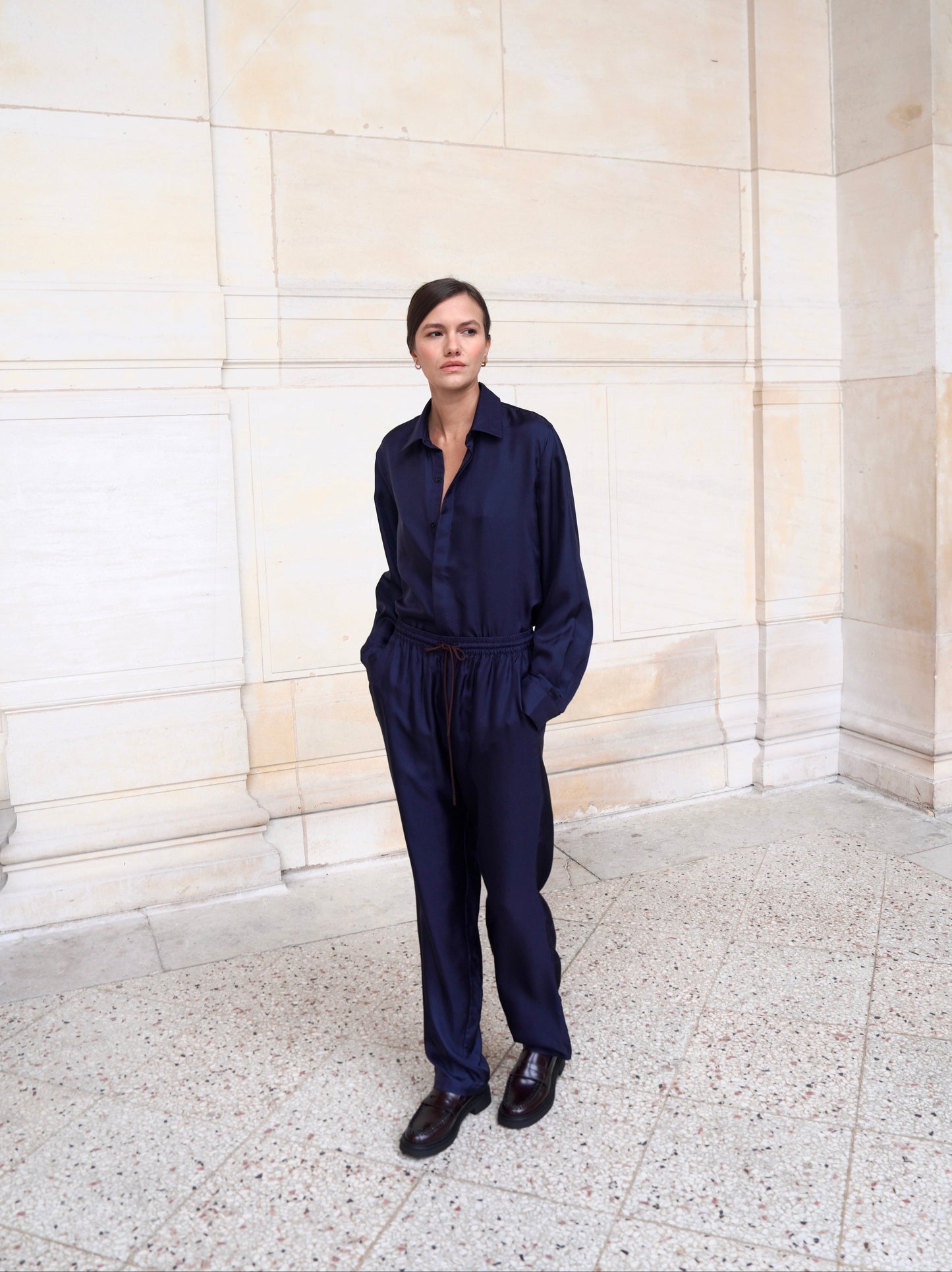 RYDER TROUSERS IN OXFORD BLUE