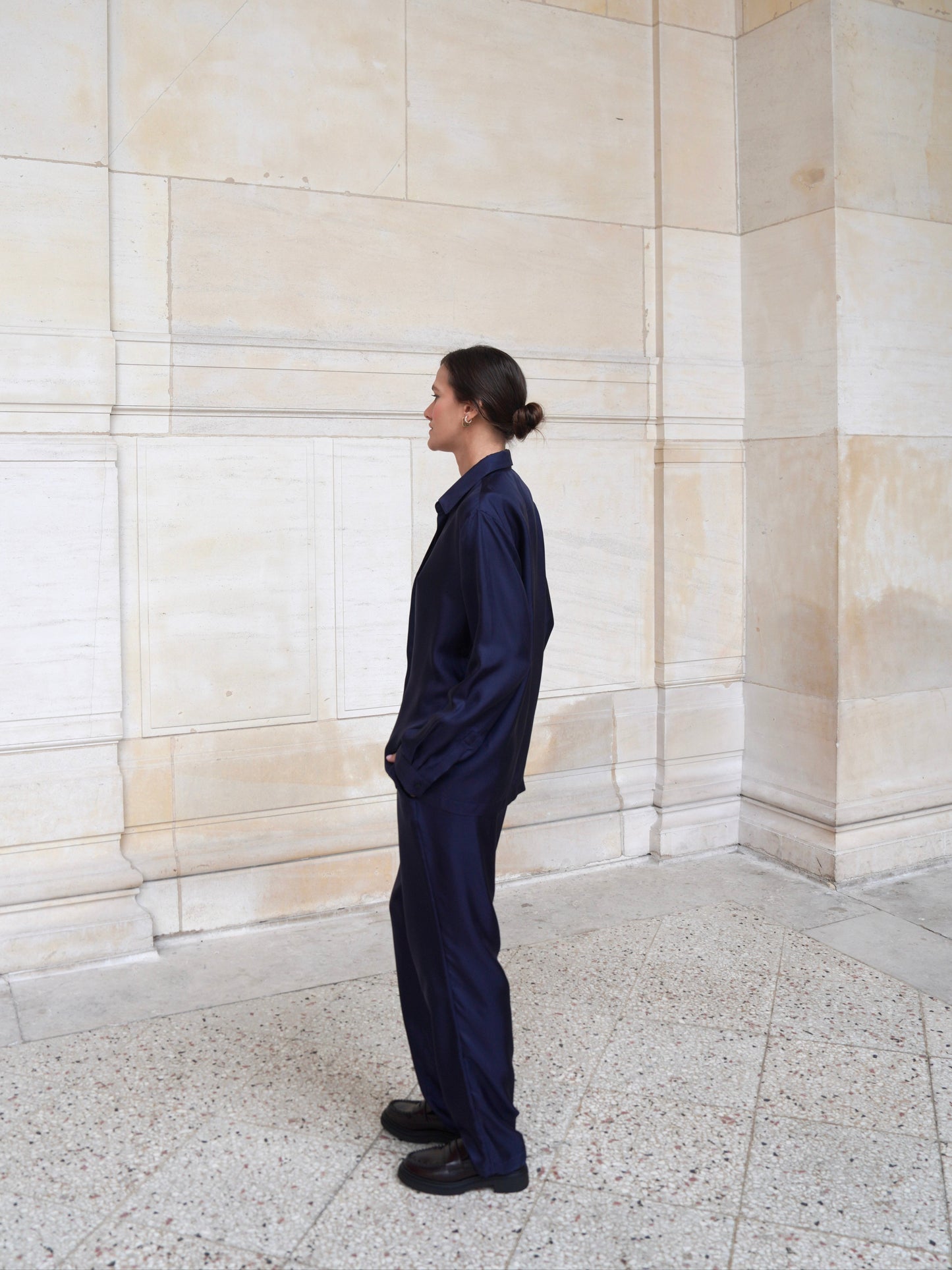 RYDER TROUSERS IN OXFORD BLUE