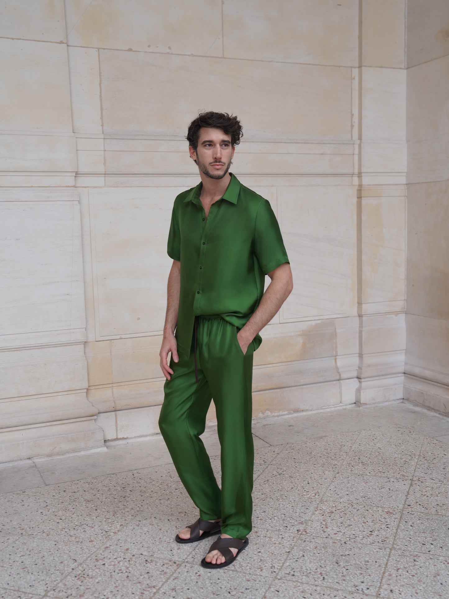 RYDER TROUSERS IN GRASS GREEN