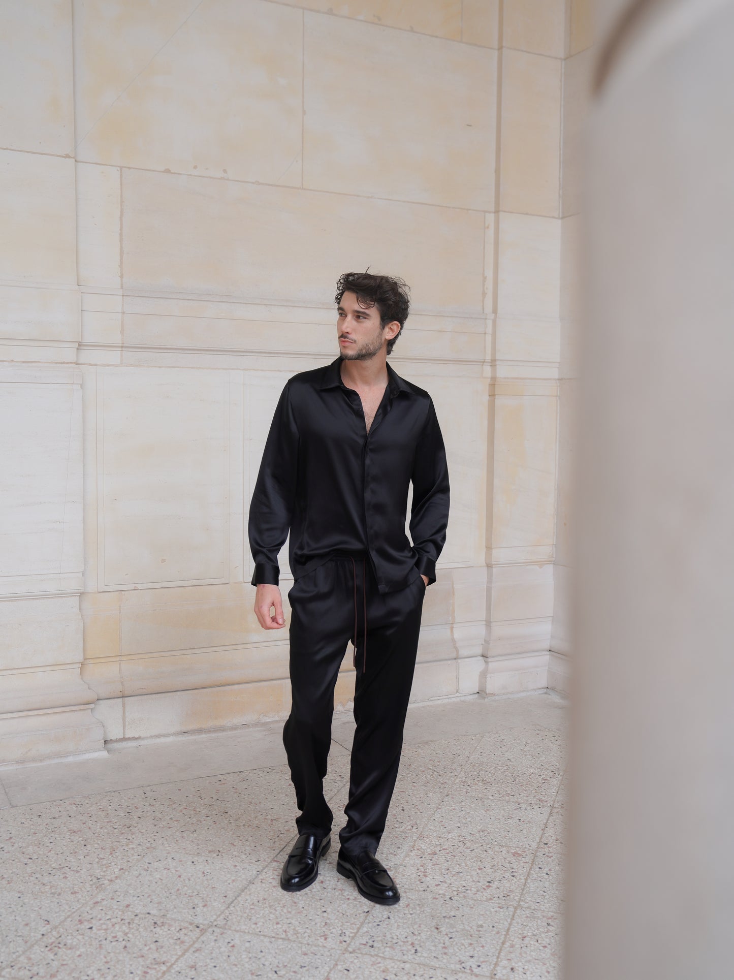 RYDER TROUSERS IN PURE BLACK