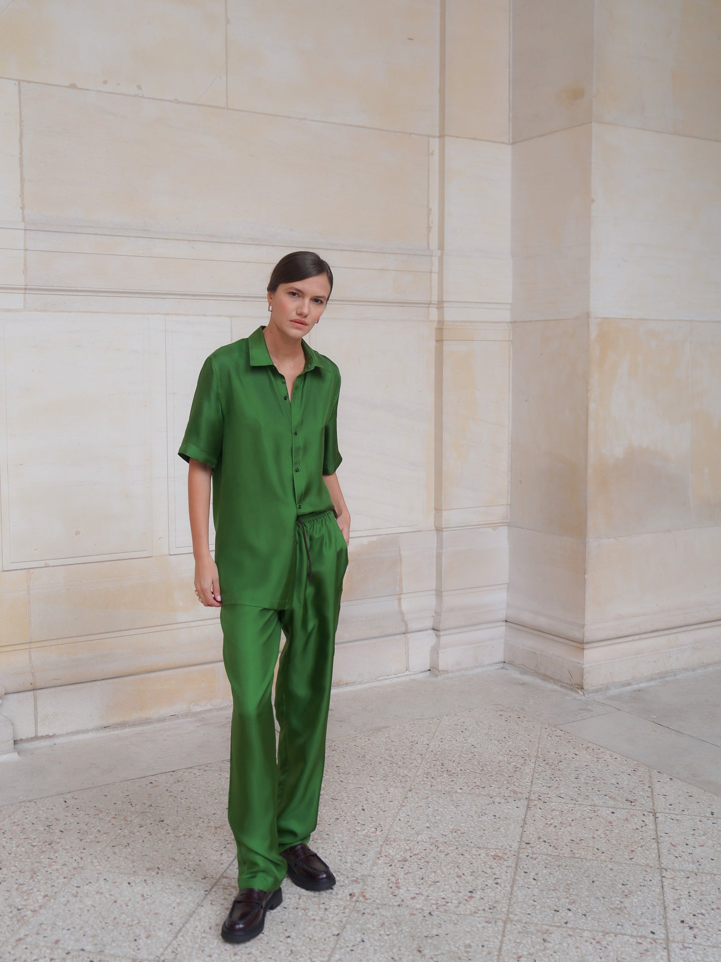 RYDER TROUSERS IN GRASS GREEN