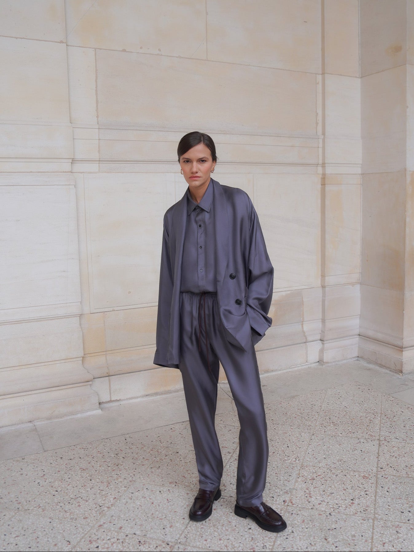 RYDER TROUSERS IN ASH GRAY