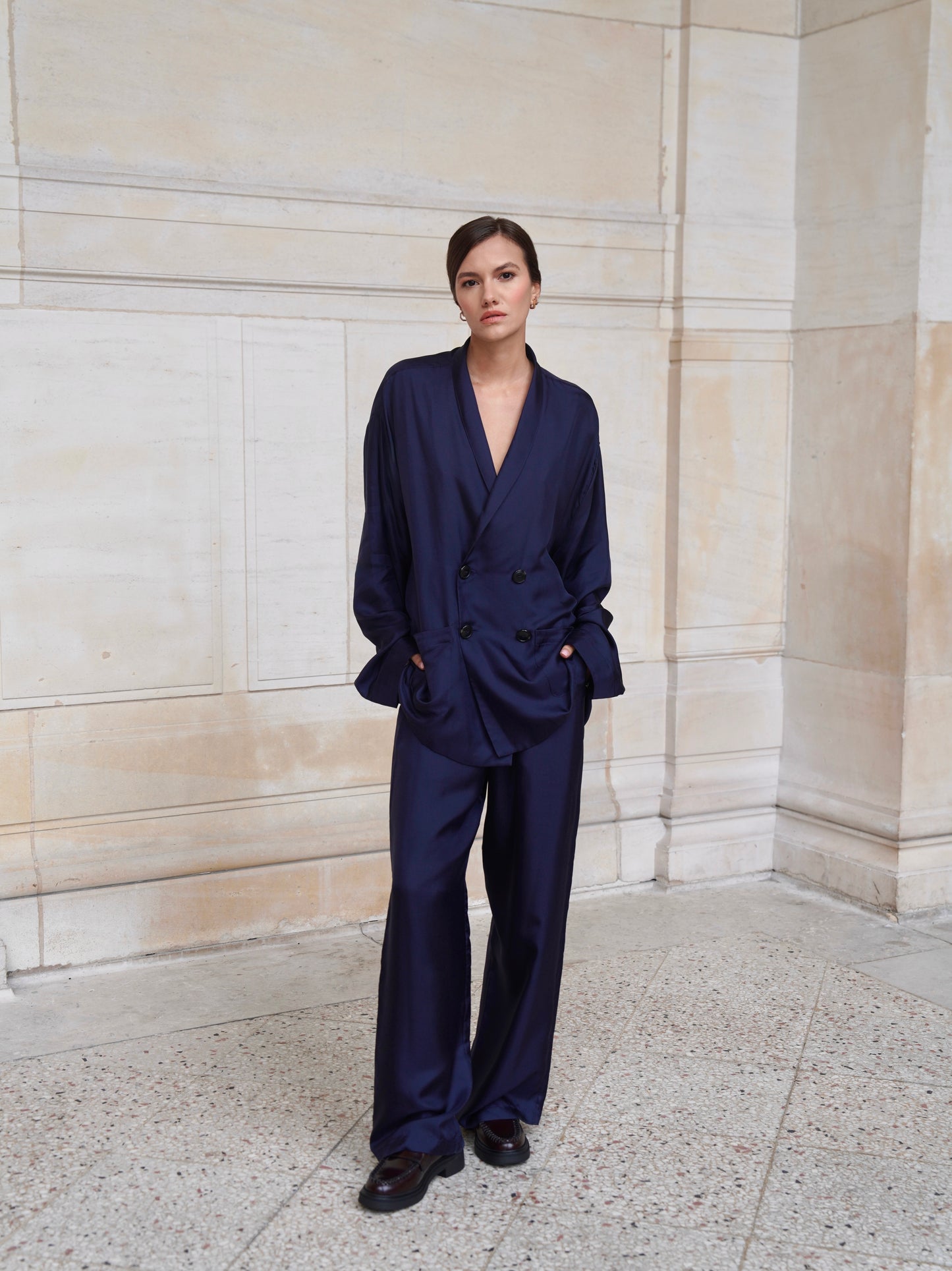 YORK TROUSERS IN OXFORD BLUE