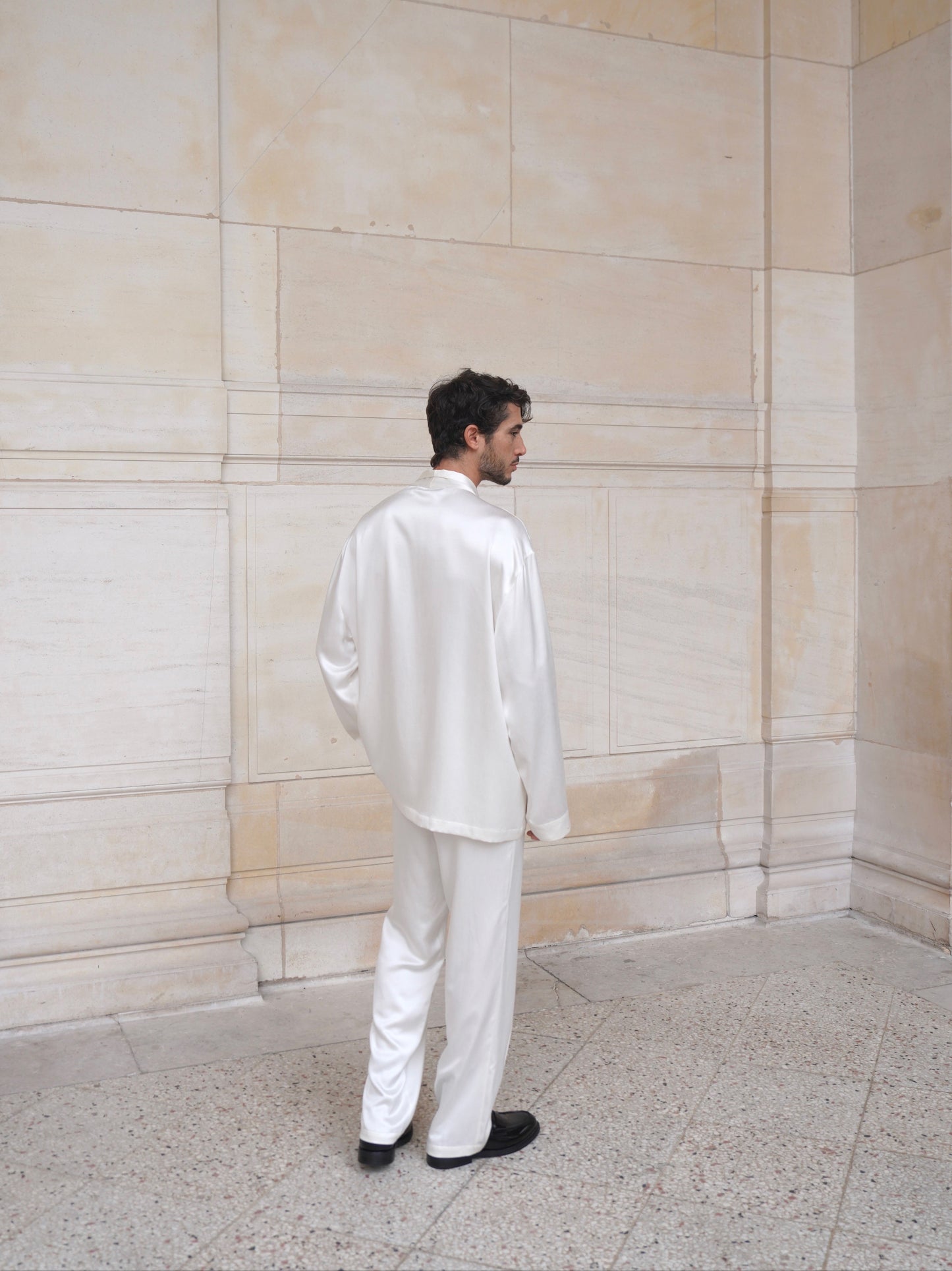EDEN TROUSERS IN PURE IVORY