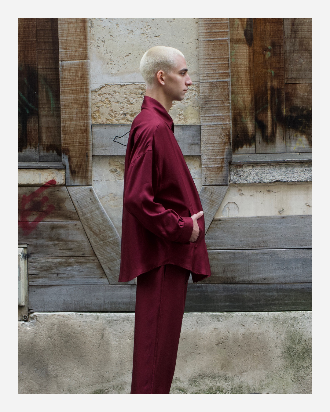 MURRAY SHIRT IN MERLOT