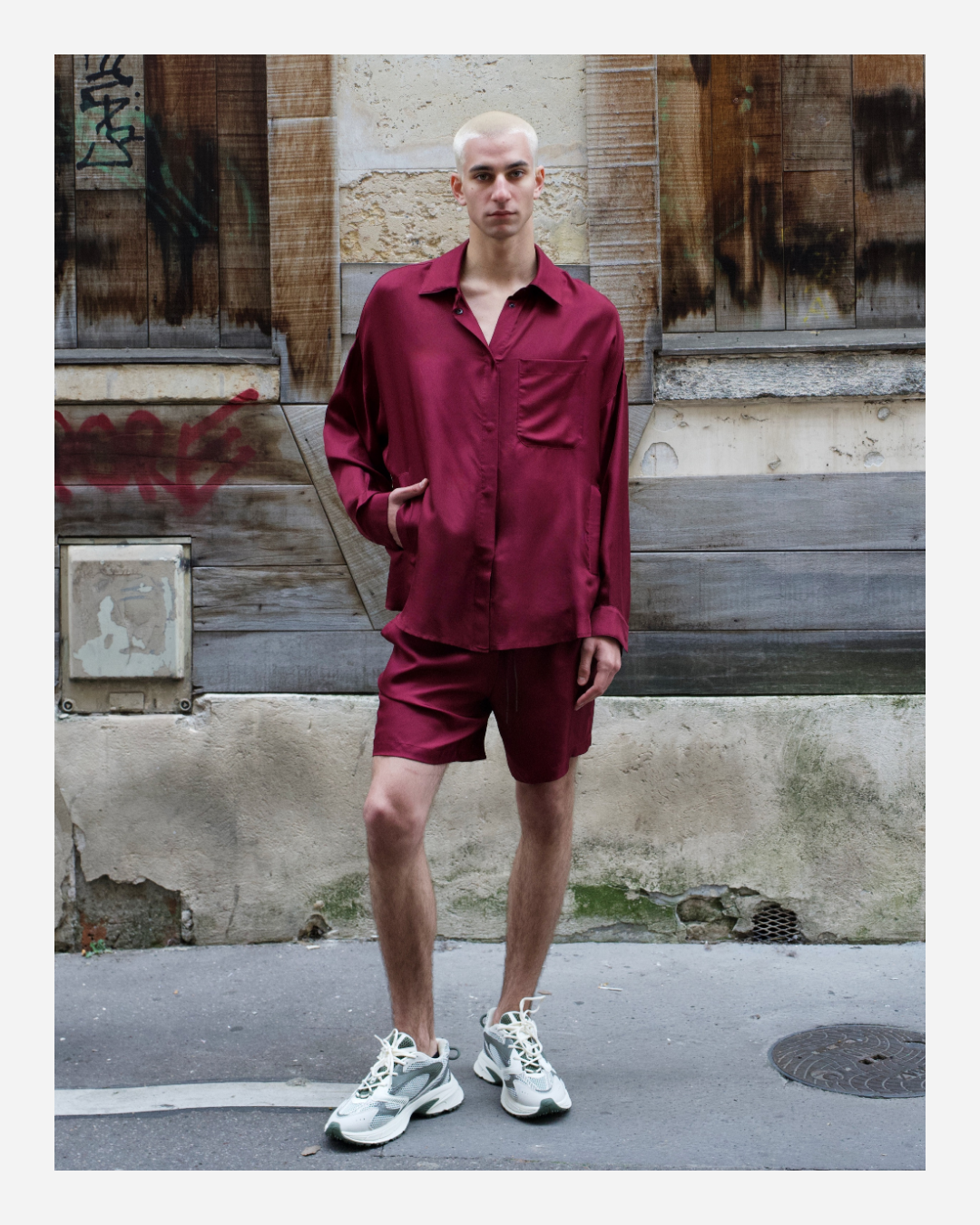 MURRAY SHIRT IN MERLOT
