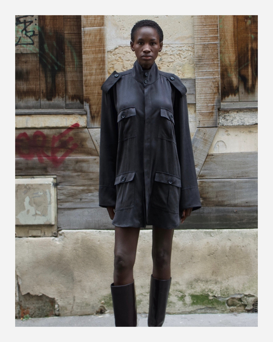 BYRON CARGO IN BLACK WASHED