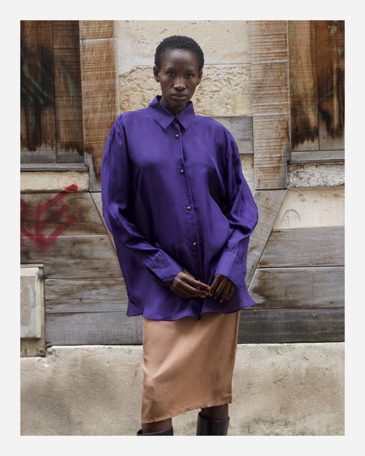 HALEY SHIRT IN PURPLE