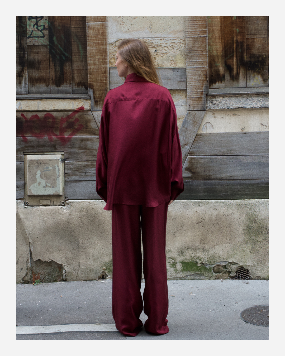 YORK TROUSERS IN MERLOT