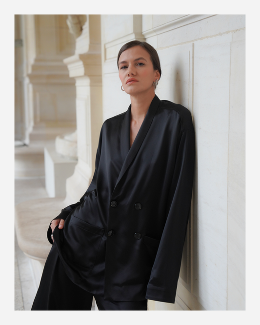 ASTOR JACKET IN PURE BLACK