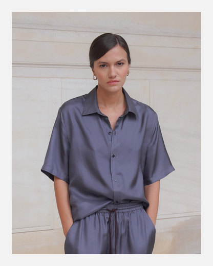 JAMES SHIRT IN ASH GRAY