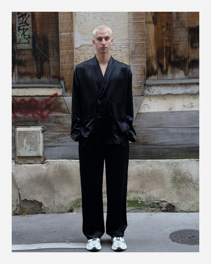 YORK TROUSERS IN PURE BLACK