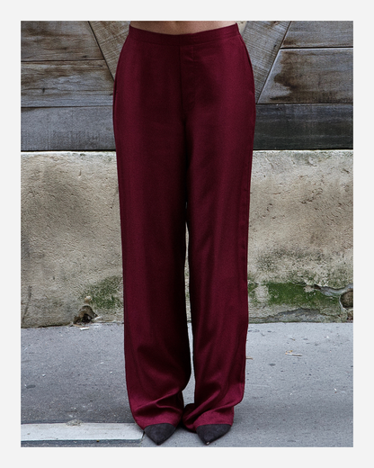YORK TROUSERS IN MERLOT