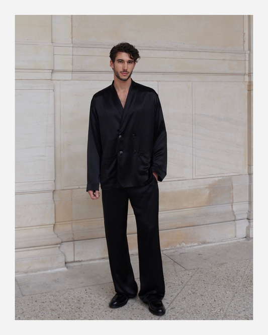 YORK TROUSERS IN PURE BLACK