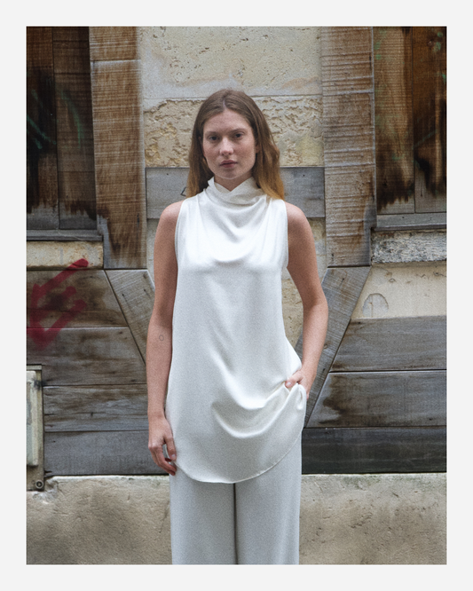 MIA BLOUSE IN PURE WHITE