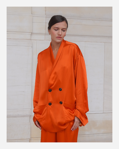 ASTOR JACKET IN PURE ORANGE