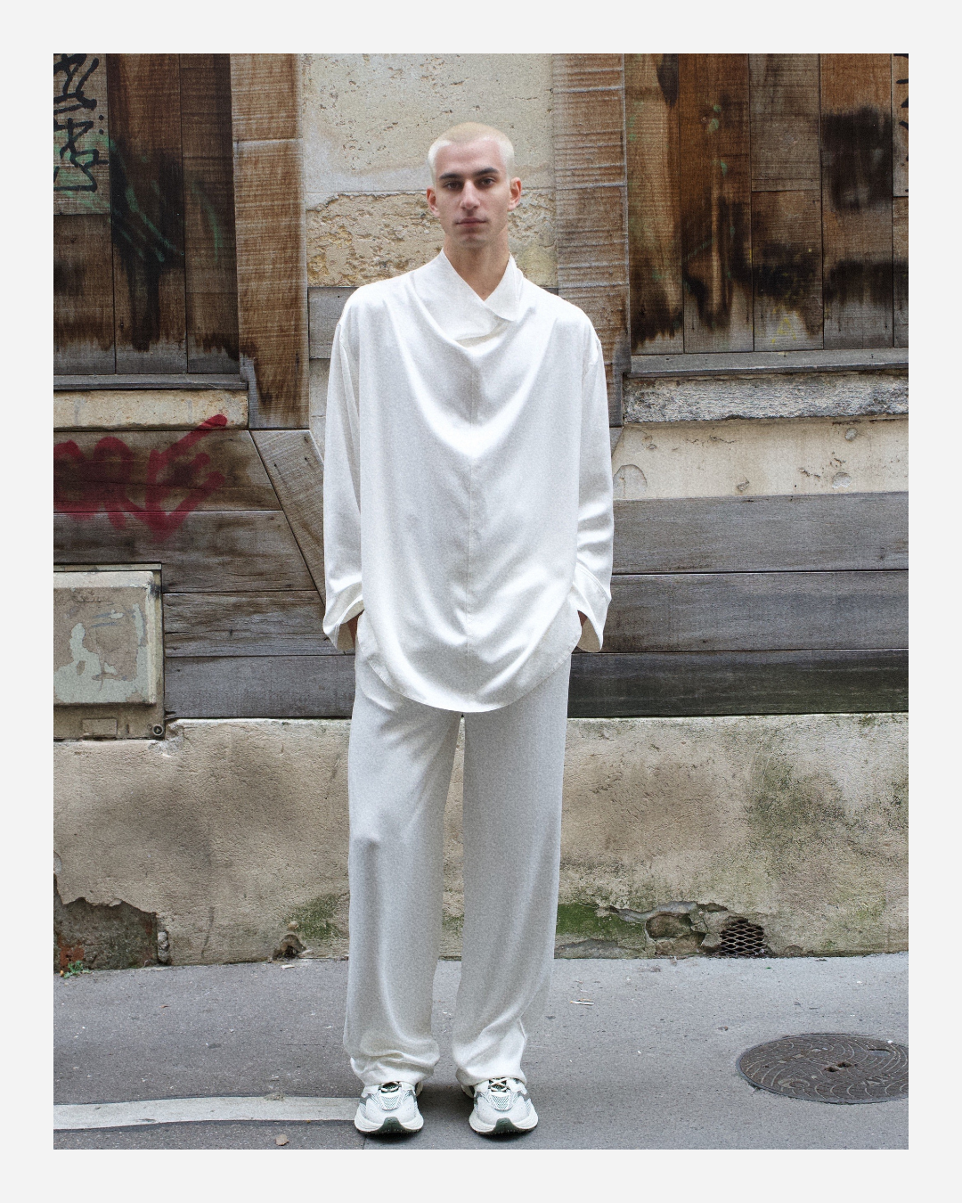 EDEN TROUSERS IN PURE IVORY