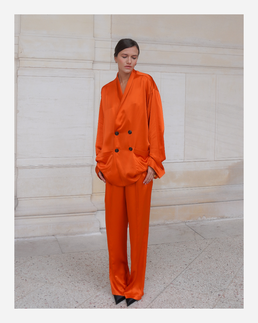 EDEN TROUSERS IN PURE ORANGE