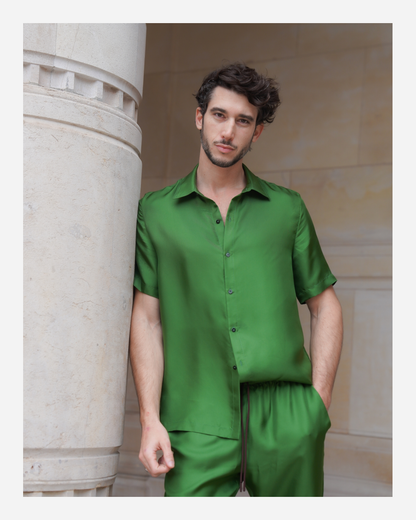 JAMES SHIRT IN GRASS GREEN