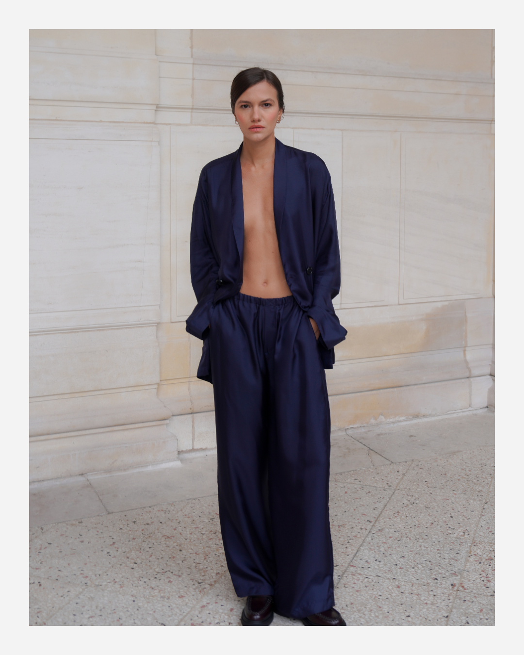 YORK TROUSERS IN OXFORD BLUE