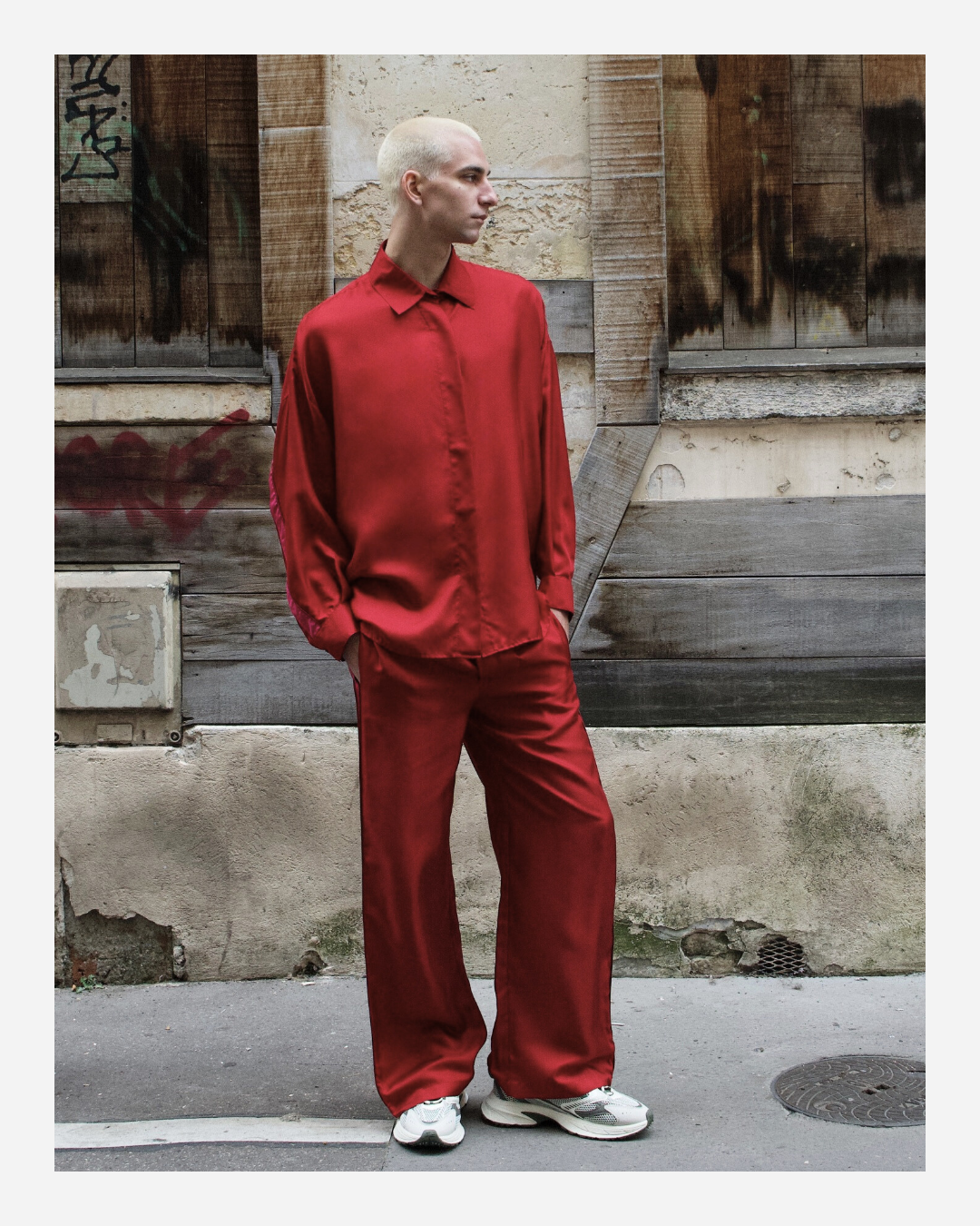 ABBY PANTS IN RED/PINK