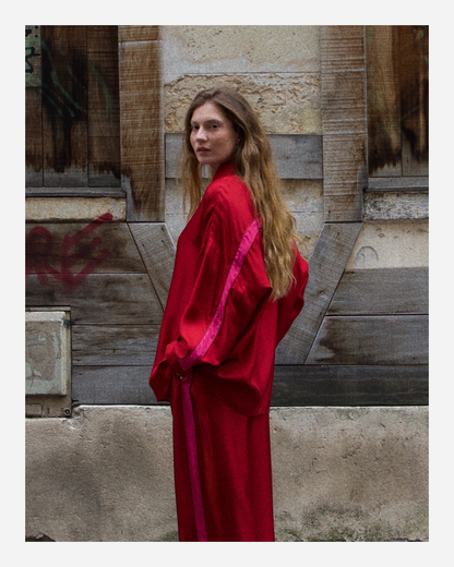 LILLY SHIRT IN RED/PINK