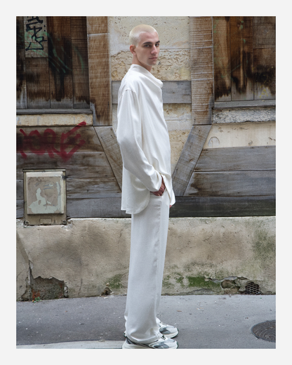 EDEN TROUSERS IN PURE IVORY