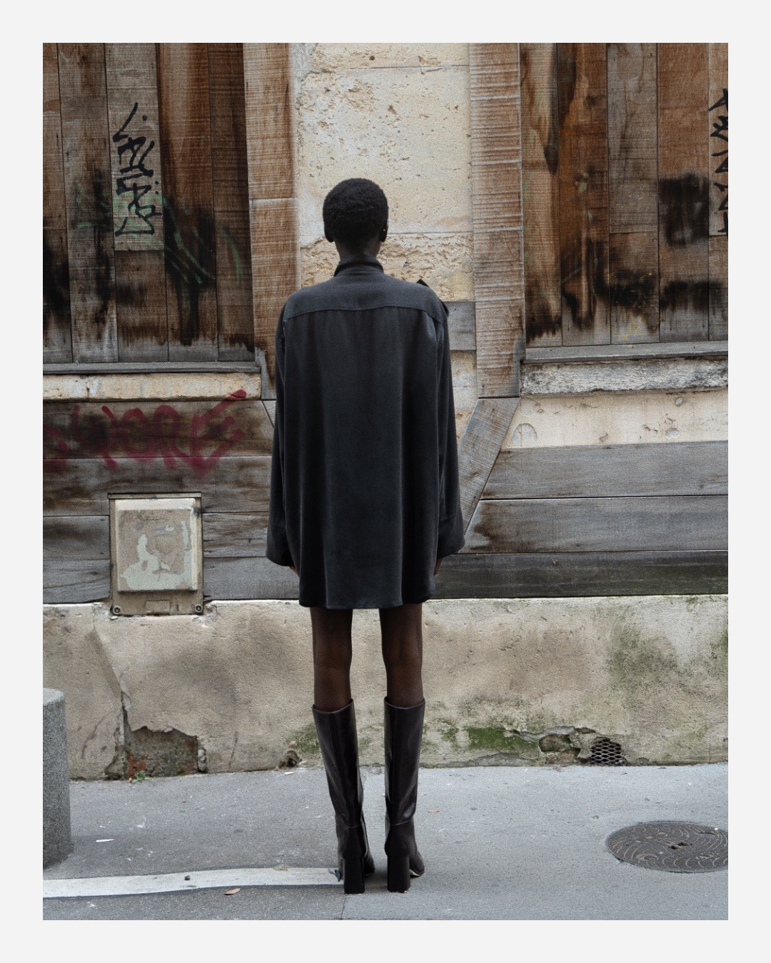 BYRON CARGO IN BLACK WASHED