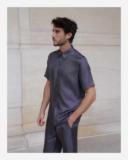 JAMES SHIRT IN ASH GRAY