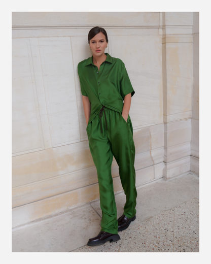 JAMES SHIRT IN GRASS GREEN