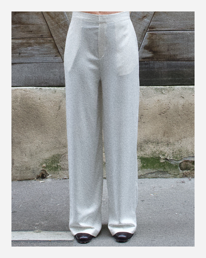 EDEN TROUSERS IN PURE IVORY