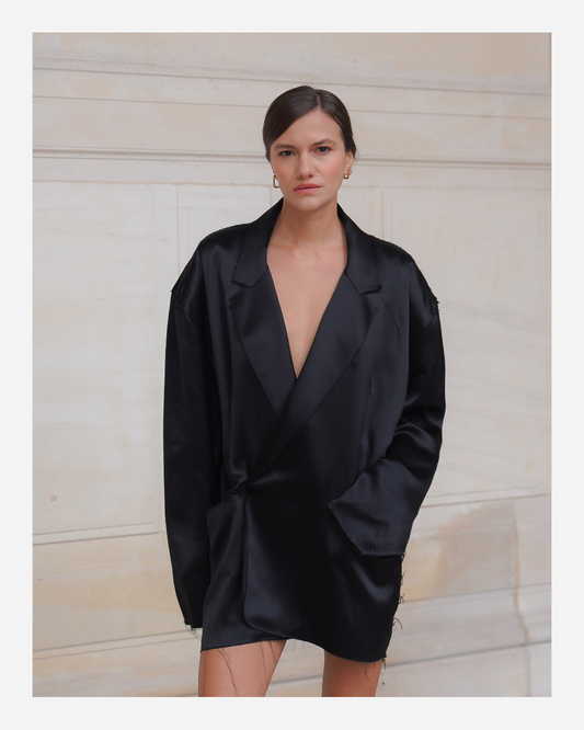 TALBOT JACKET IN PURE BLACK