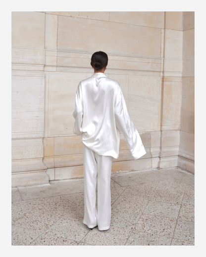 EDEN TROUSERS IN PURE IVORY