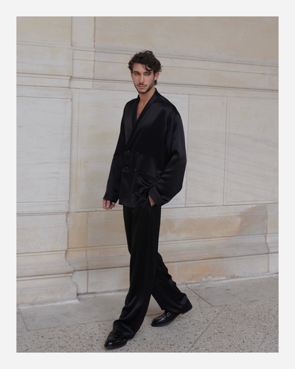 YORK TROUSERS IN PURE BLACK