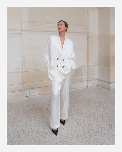 ASTOR JACKET IN PURE IVORY