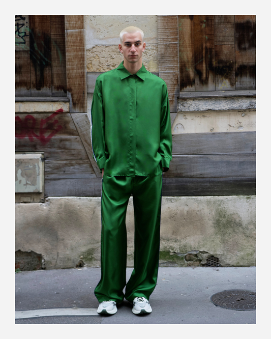 ABBY PANTS IN GREEN/WHITE