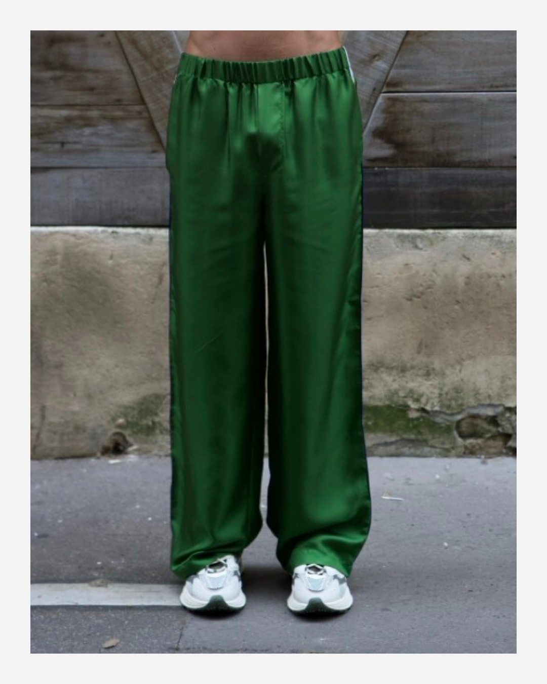 ABBY PANTS IN GREEN/WHITE