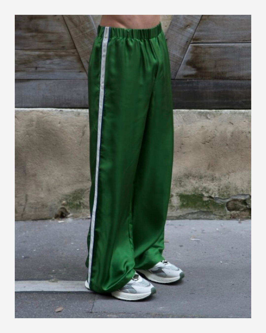ABBY PANTS IN GREEN/WHITE