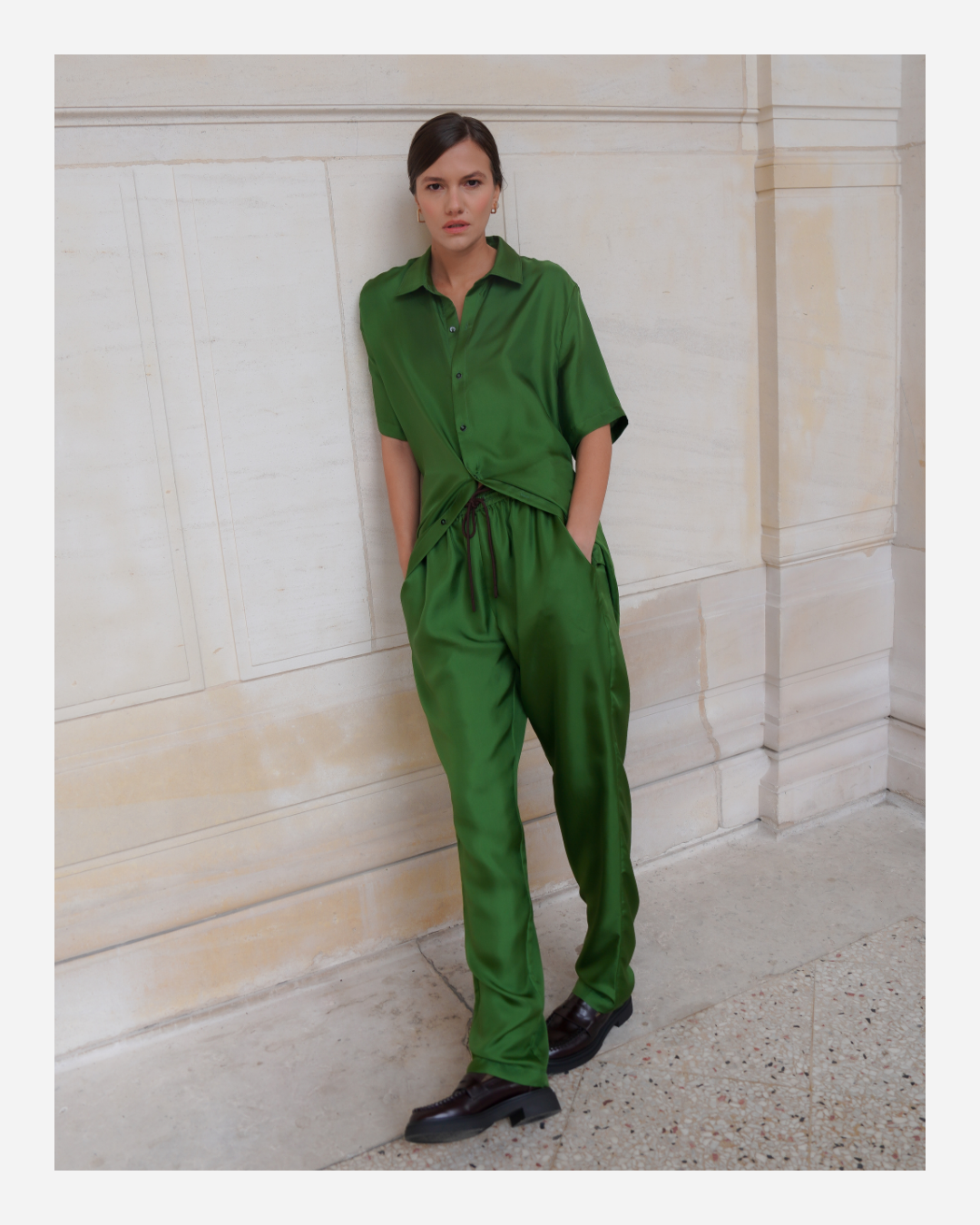 RYDER TROUSERS IN GRASS GREEN