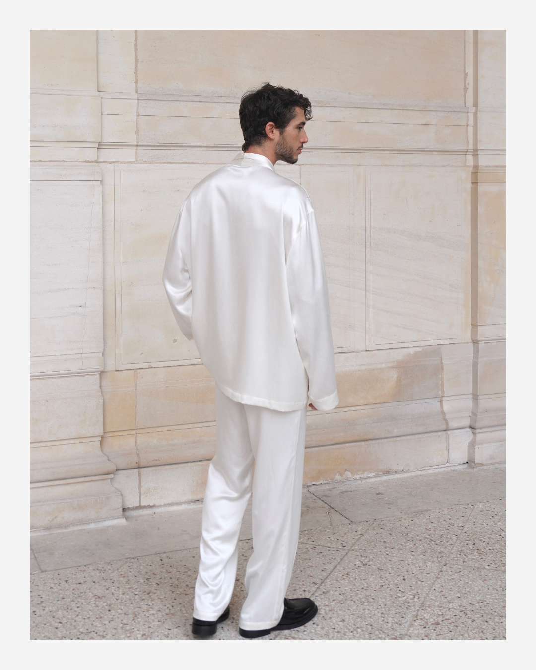 EDEN TROUSERS IN PURE IVORY