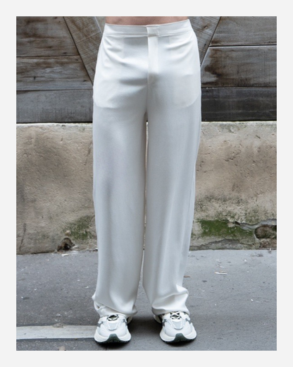 EDEN TROUSERS IN PURE IVORY