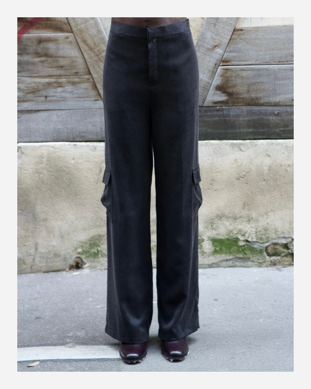HERVEY CARGO TROUSERS BLACK WASHED
