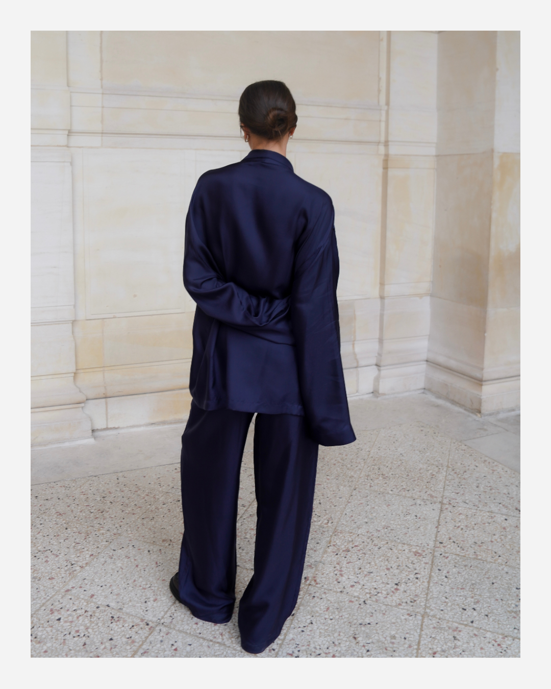 ASTOR JACKET IN OXFORD BLUE