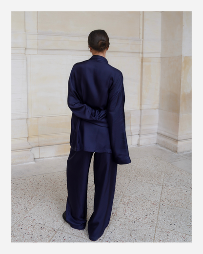 ASTOR JACKET IN OXFORD BLUE