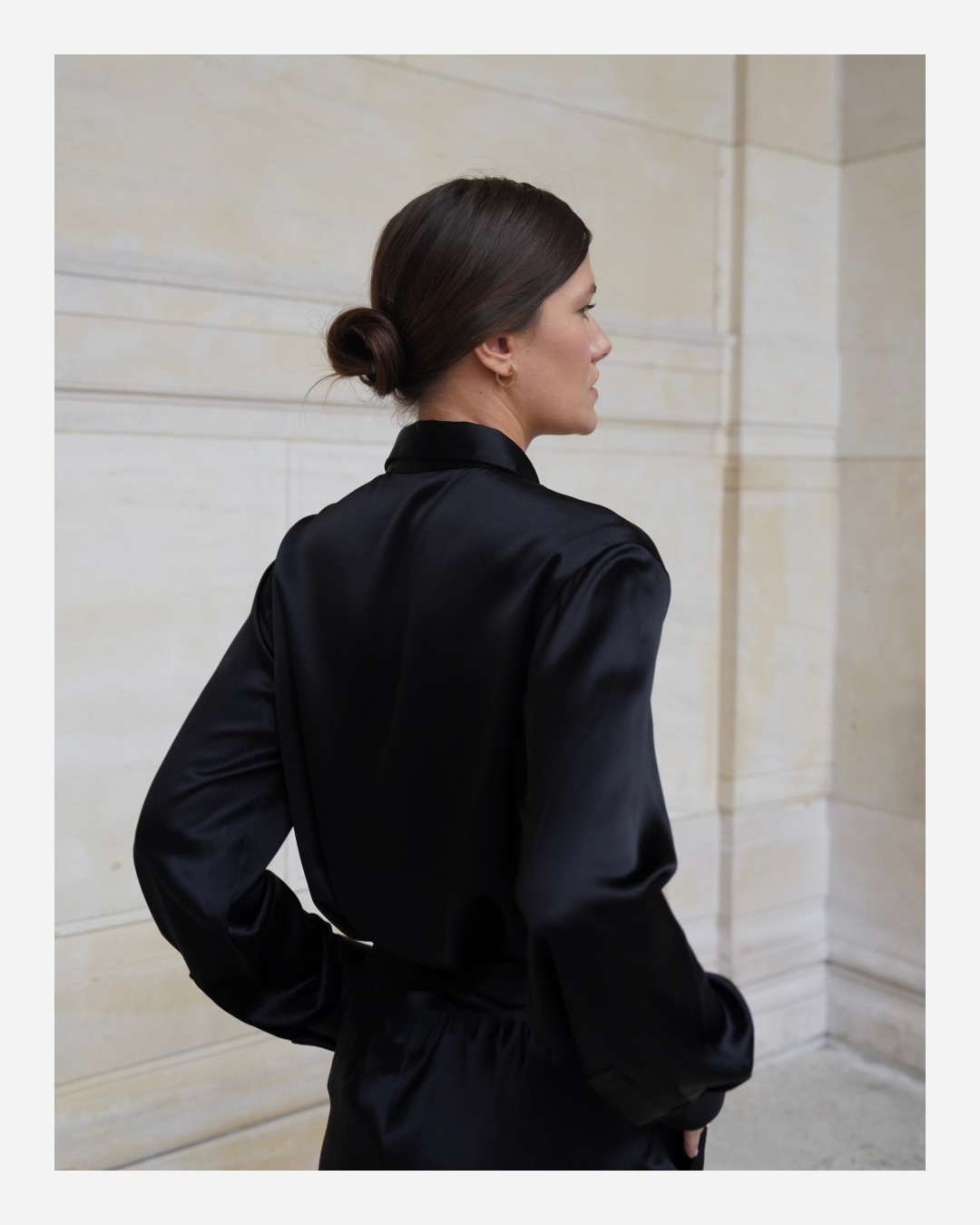 SAVOY SHIRT IN PURE BLACK