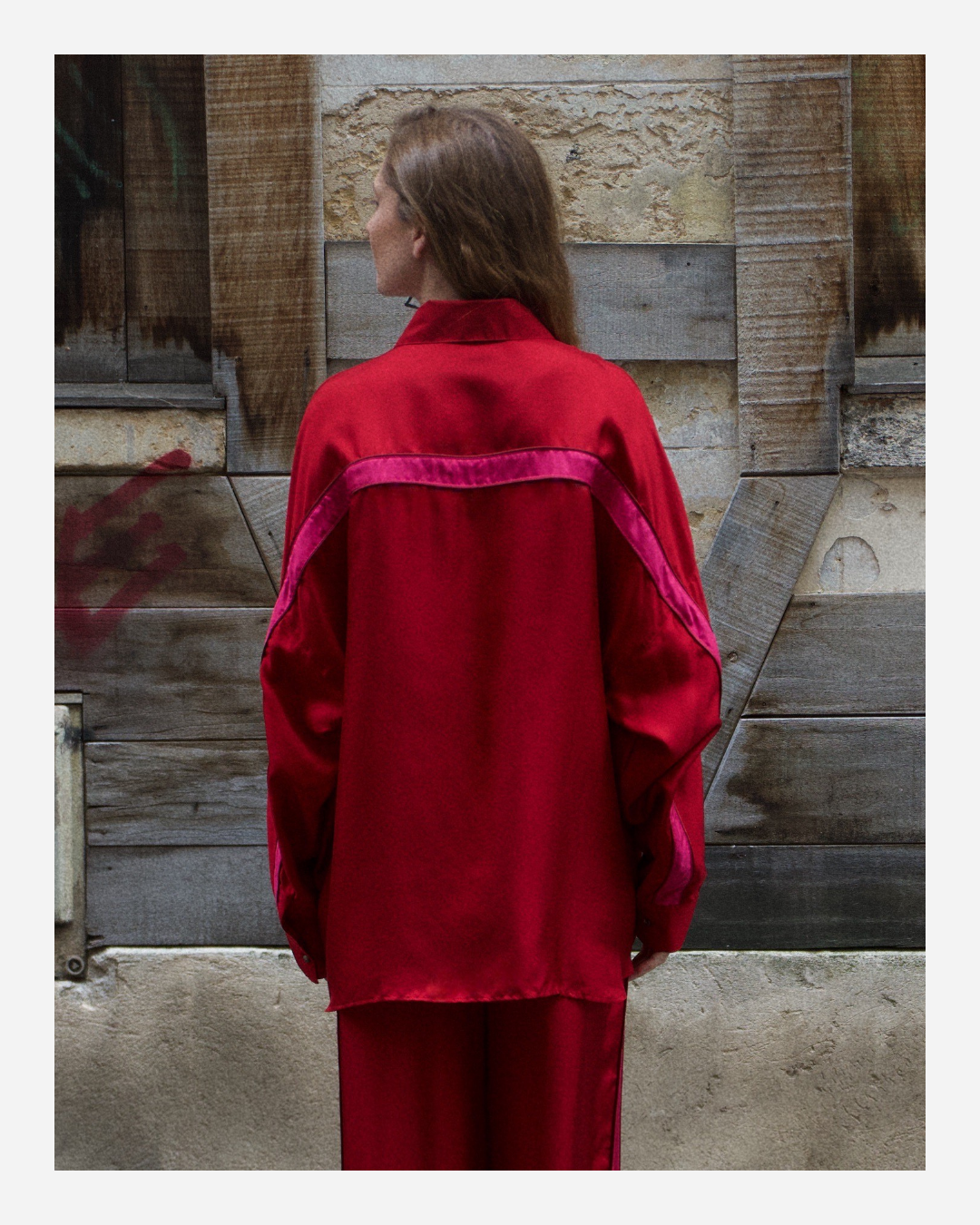 LILLY SHIRT IN RED/PINK