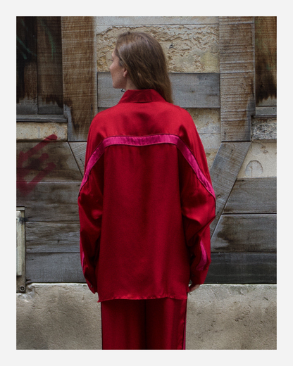 LILLY SHIRT IN RED/PINK